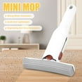 thumbnail image 4 of POINTERTECK Mini Mop Self-Squeeze Sponge Mop Strong Absorbent Space Saving Damp Duster Household Handheld Desktop Cleaning Mop for Cleaning Desk Blinds Windows Mirrors Cars, 4 of 9