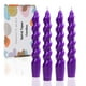 thumbnail image 1 of Candle LPUSA, espiral cónica, color morado, 19 cm, sin goteo, 4 unidades, 1 of 6