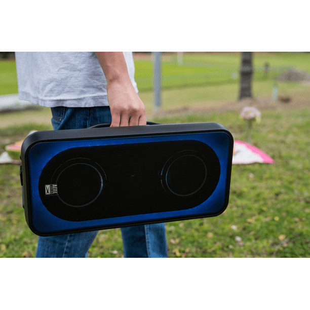Shockwave 200 Portable Party Speaker, Multi LED Modes, Hours Rechargeable Battery, Black - Walmart.com