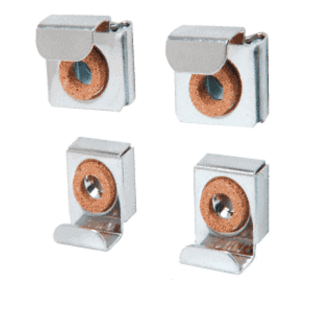 C.R. Laurence 655 Nickel Plated EZ Mount Mirror Clip Set