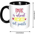 thumbnail image 3 of Pride Day Lgbt Gay Peace Love Coffee Mug Funny Novelty Ceramic Tea Cup Microwave Safe 11oz Office And Home Ideal Cup For Men Women, 3 of 8