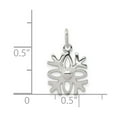 thumbnail image 2 of Sterling Silver Polished Snowflake Charm, 2 of 2