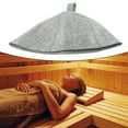 Thicken Wool Felt Sauna Hat for Hair Protection and Spa Use