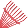 thumbnail image 3 of NICEXMAS Red High Carbon Steel Garden Hand Rake for Soil Loosening Leaves Cleaning and Outdoor Use, 3 of 5
