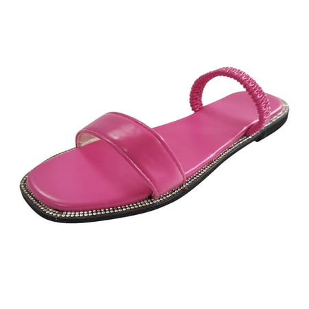 

ZIZOCWA Open Toe Fluffy Slippers Women Shoes Heels Sandals Women Women Flat Flats Toe Slippers Flop Comfortable Slip-On Open Shoes Sandals For Womens Flip Women S Sandals Sandals Women Ignite