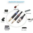 thumbnail image 4 of Cable dual macho de 6,35 mm a xlr hurbra, cable dual de 1/4 de pulgada a xlr, conectores Chapados en Oro, Sonido Claro, Fonda Protectora de Pvc, Parafonos, Mezcladores,, 4 of 7