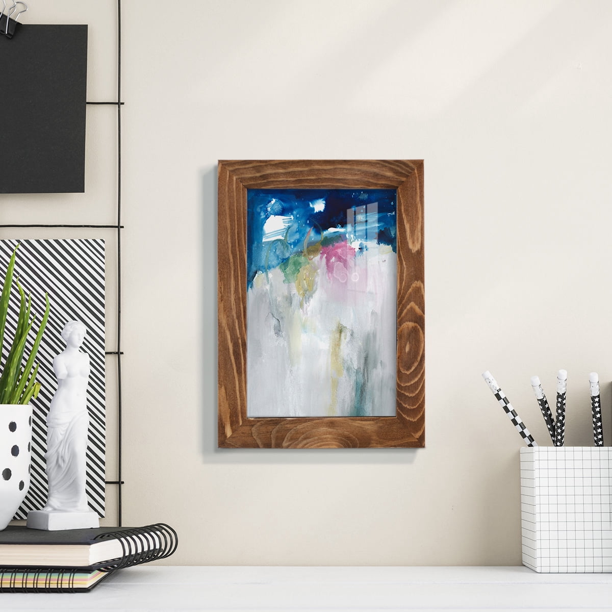 Rising I - Framed Print w/glass - Walnut