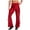 Burgundy, variant on iiniim Men High Waist Fringe Flared Pants Ballroom Dance Pants Modern Dance Pants Disco Trousers Black M