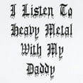 thumbnail image 2 of CafePress - I Listen To Heavy Metal With My Daddy Infant Bodys - Baby Light Bodysuit, Size Newborn - 24 Months, 2 of 4
