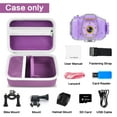 thumbnail image 6 of Kids Camera Case Compatible with Seckton/for Goopow/for Dylanto/for ESOXOFFORE/for Agoigo/for GKTZ/for Anchioo Digital Waterproof Camera. Portable Instant Print Cameras Storage-Purple, 6 of 7