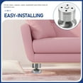 thumbnail image 2 of TINKSKY Metal Furniture Legs Silver Furniture Owners 4Pcs 1.2x2.0x2.0in, 2 of 6