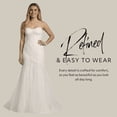 thumbnail image 6 of David’s Bridal, The Edit by DB Studio Women's Strapless Beaded Lace Mermaid Wedding Dress, Full Length, Tulle, 6 of 6