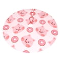 thumbnail image 5 of Cauagu 36" Christmas Tree Skirt Pigs Head And Donuts Pattern Christmas Tree Decorations Tree Mat for Xmas Decorations Occasion Holiday Home Decor -36", 5 of 7