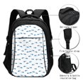 thumbnail image 3 of Balery Cute Shark Mochila con carga USB para hombre y mujer - Mochila impermeable y antirrobo para portátil con puerto USB para viajes, trabajo, estudios y universidad, 3 of 7