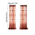 thumbnail image 4 of Aoznliie Bohemian Curtains, Semi Blackout Geometric Print Curtains for Living Room Bedroom, Boho Window Curtain with Grommets, 85x52in, 4 of 7