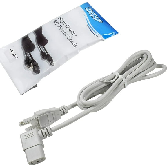 HQRP AC Power Cord Compatible with Samsung HPP4261X-XAC HPT4234X-XAA HPT4234X-XAC HPT4254X-XAC HPT4264X-XAA HPT4264X-XAC HPT5034X-XAA HPT5044X-XAA HDTV TV LCD LED Plasma Mains Cable