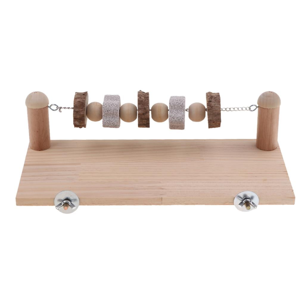 Bvdfgk Small Animal Wooden Stone Chew Grinding Toy for Guinea Pig, Rabbit, Hamster