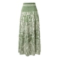 thumbnail image 7 of DHFJKG Bohemian Long Skirts For Women High Waisted Flowy A-Line Maxi Skirts Summer Beach Vacation Clothes Trendy Skirt, 7 of 7