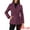 Purple, variant on Women's Lapel Collar One Button Overcoat with Belt XS Black