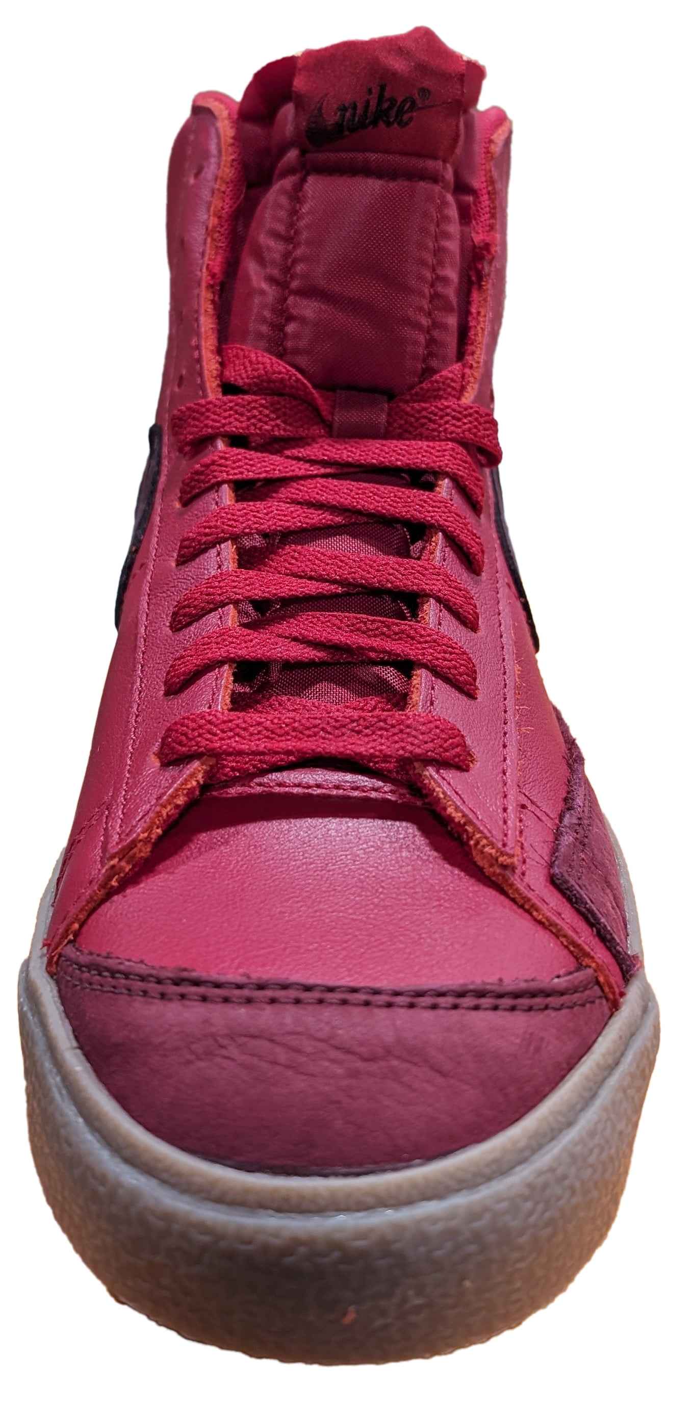 nike blazer mid 77 habanero red on feet