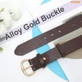thumbnail image 5 of Women Leather Belt for Jeans Pants Ladies Leather Belts with Gold Buckle, 5 of 7