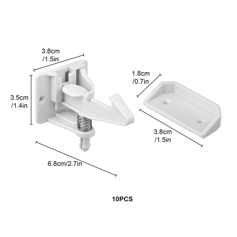 EEEkit Cabinet Safety Locks, 10 Pack with Buckles photo 2