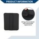thumbnail image 5 of Organizador de visera de sol para automóvil Unique Bargains / Bolsa de almacenamiento con soporte para gafas de sol y ranura para tarjetas / 1 Pc Negro, 5 of 7