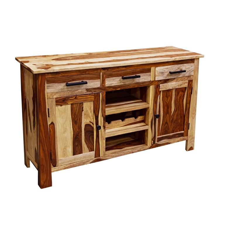 Missoula Solid Sheesham Wood Sideboard Bar