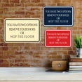 thumbnail image 4 of Signs ByLITA Classic Framed You Have Two Options: Remove your shoes or mop the floor Sign (Blue) - Large, 4 of 6