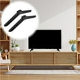 thumbnail image 5 of Flat Screen Tv Holder Black Plastic 2Pcs Universal Compatibility, 5 of 5