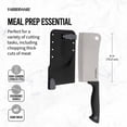 thumbnail image 3 of Farberware 6 in. L Stainless Steel Cleaver 2 pc, 3 of 3