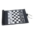 thumbnail image 1 of Juego de Ajedrez Clásico Hugo Plegable de Cuero PU 32 Piezas Negro para Principiantes, 1 of 10