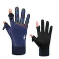 thumbnail image 2 of Lilgiuy Winter Gloves for Men Touch-Screen Windproof Warm Anti-Slip Cold Weather Mittens for Cycling Hiking Running, 2 of 5