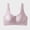 Purple, variant on Xdegoge Front Closure Sports Bras for Women with Zipper High Impact Lifting Wireless Full Coverage Bralettes Lace Yoga Wirefree Breathable Comfort Running Bra