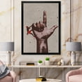 thumbnail image 3 of Designart 'Climber With Finger Pointing Up Sign' Modern Framed Art Print, 3 of 4