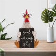 thumbnail image 1 of Good Morning Chicken Statue, Sitting and Lying Chicken Statue, Chicken Decoration, Sitting Chicken, 1 of 5
