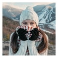 thumbnail image 4 of 2 Pairs Winter Magic Gloves Classic Knit Warm Gloves Man Woman Teens Soft Black, 4 of 5