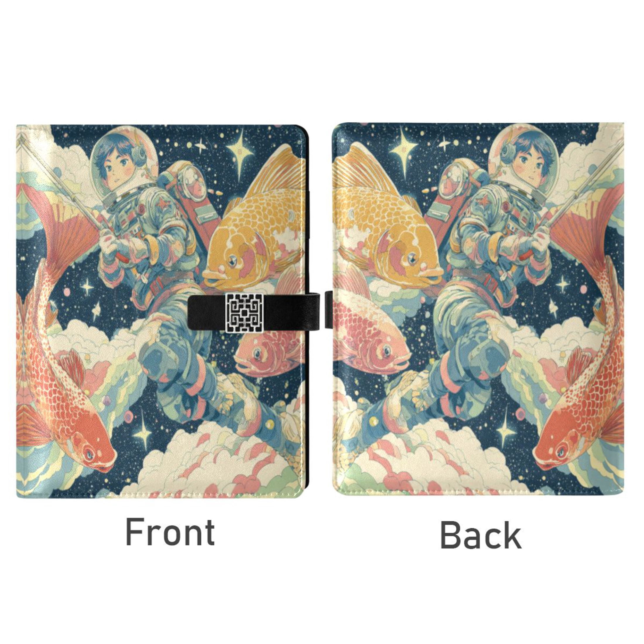 Leather Planner Leather Notebook Notebook Journal Binder Design Pen Pocket Design Convenient for Storage Space Suit Anime