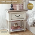 thumbnail image 2 of Signature Design by Ashley Casual Realyn 1 Drawer Nightstand Chipped White, 2 of 8