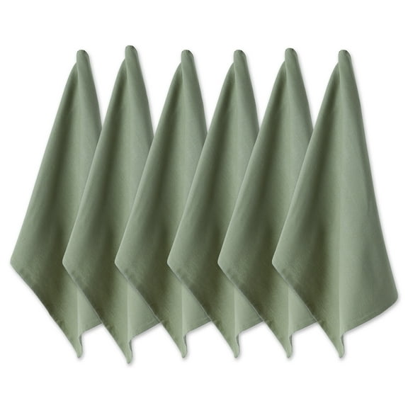 DII Artichoke Flat Woven Dishtowels Set of 6