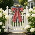 thumbnail image 6 of Oversized Fabric Bow Hanging Ornaments in Patriotic Hues, Eye-Catching Party Decor Pendants for 4Th Of July, Indoor Entryways, Venue Setup and Independence Day Festive Scene Arrangement,, 6 of 6