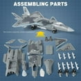 thumbnail image 4 of NUOTIE 1:100 Scale J-20 Fighter Jet Quick Build Model Kit Plastic Millitary Jet Toy Plane Assembly Aircraft Model with Stand Gift for Kids (26 Pieces), 4 of 6