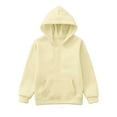 thumbnail image 3 of Boys Hoodies Solid Color Winter Hoodie for Boys Kids Clothing Warm Long Sleeve Sweatshirt Coat, 3 of 6