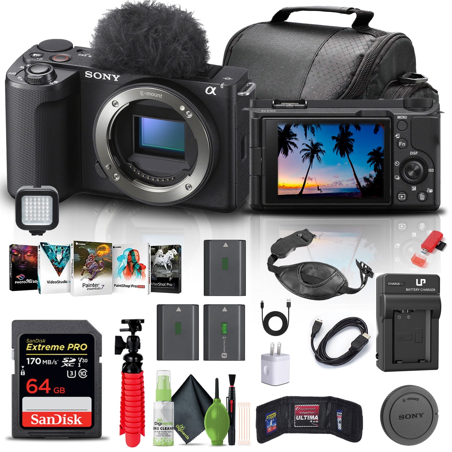 Sony Alpha a6300 Mirrorless Camera +16-50mm Lens Black