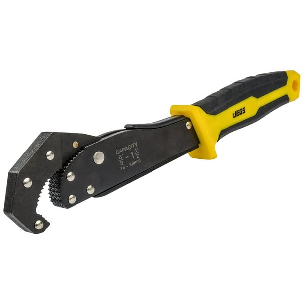 JEGS 80763 Adjustable Grip Jaw Wrench 5/8 to 11/2" (16mm to 38mm
