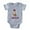 Heather Gray, variant on - Sleepy Boxer - Cute Infant Baby Football Bodysuit