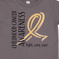 thumbnail image 4 of Inktastic Childhood Cancer Awareness Fight, Care, Cure Boys or Girls Toddler T-Shirt, 4 of 5