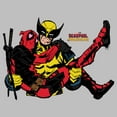 thumbnail image 2 of Junior's Marvel: Deadpool & Wolverine Couple Pose  Graphic T-Shirt, 2 of 4
