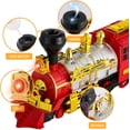 thumbnail image 2 of TYMZDYN Classical Train Toy Electric Steam Locomotive Engine with Smoke, Automatic Bump & Go Trucks with Lights Sound, for Kids Age 3 and Up Boys Girls Children, 2 of 6