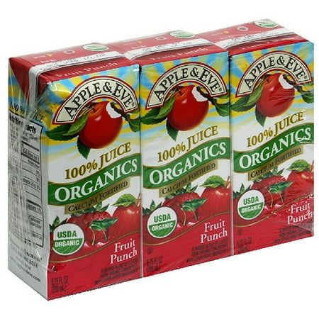 Apple & Eve Organics Fruit Punch Juice, 6.75 fl oz, 3ct (Pack of 9)